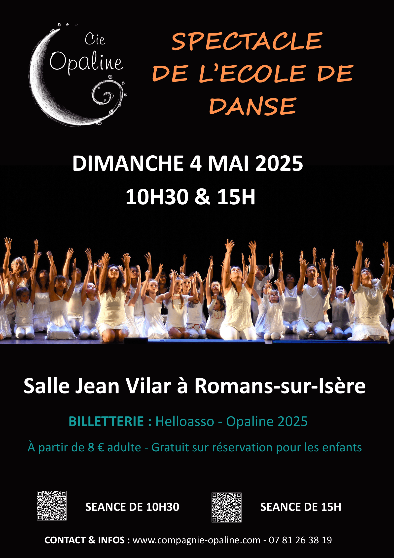 Affiche spectacle de danse opaline 2025